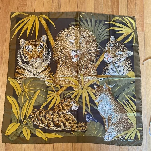 Salvatore Ferragamo | Accessories | Salvatore Ferragamo Silk Lion 